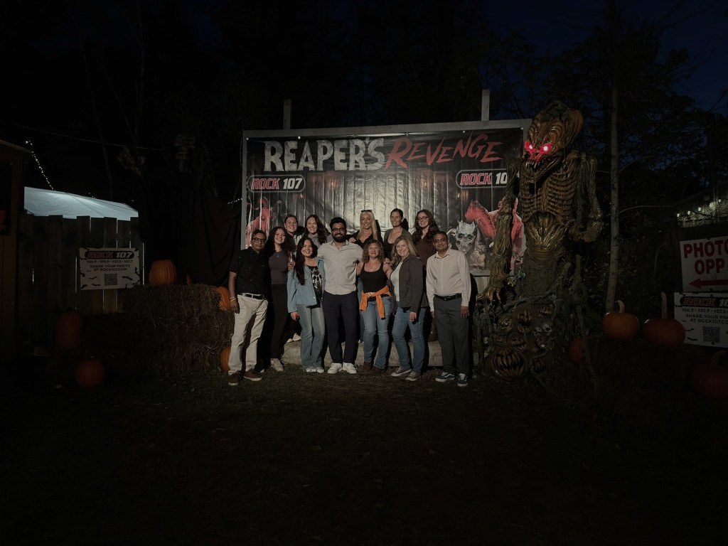 The team at Reapers Revenge on a fall night out.
